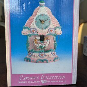 Vintage Carousel Clock exclusive for Cracker Barrel